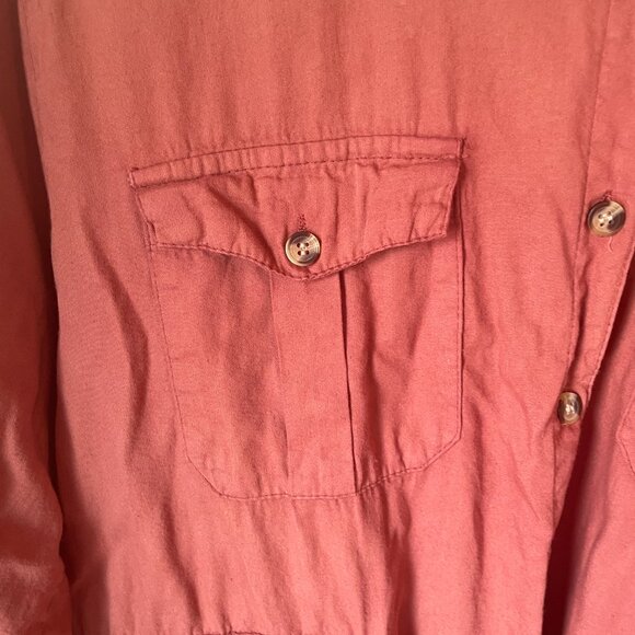 Speed Control New York Rust Orange Shirt Dress size 1X - Picture 2 of 6